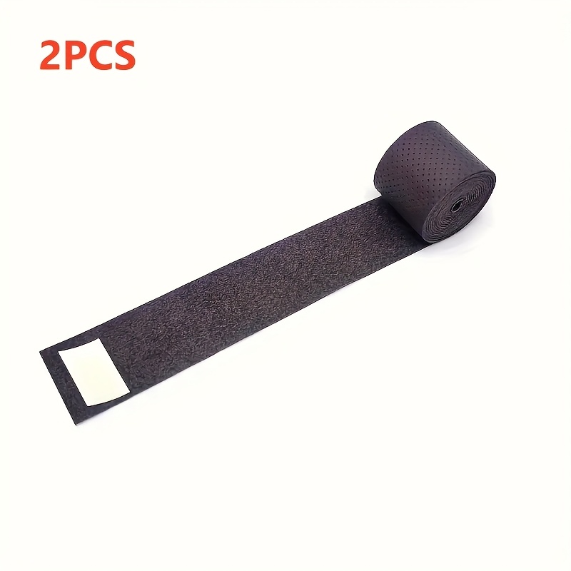 2pcs Pvc Anti-slip Sweat Band For Bicycle Handlebars, Fishing Rods, Tennis Rackets, Badminton - Breathable Grip Tape With Protective Overgrips