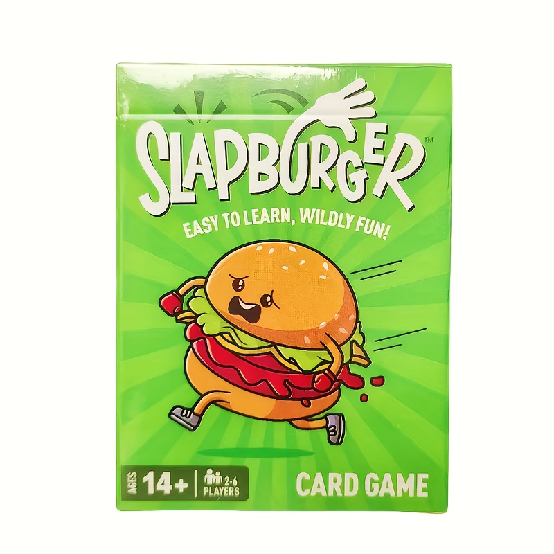 Slapburger: Un Juego de Cartas Rápido y Divertido para Personas de 14 Años en Adelante...