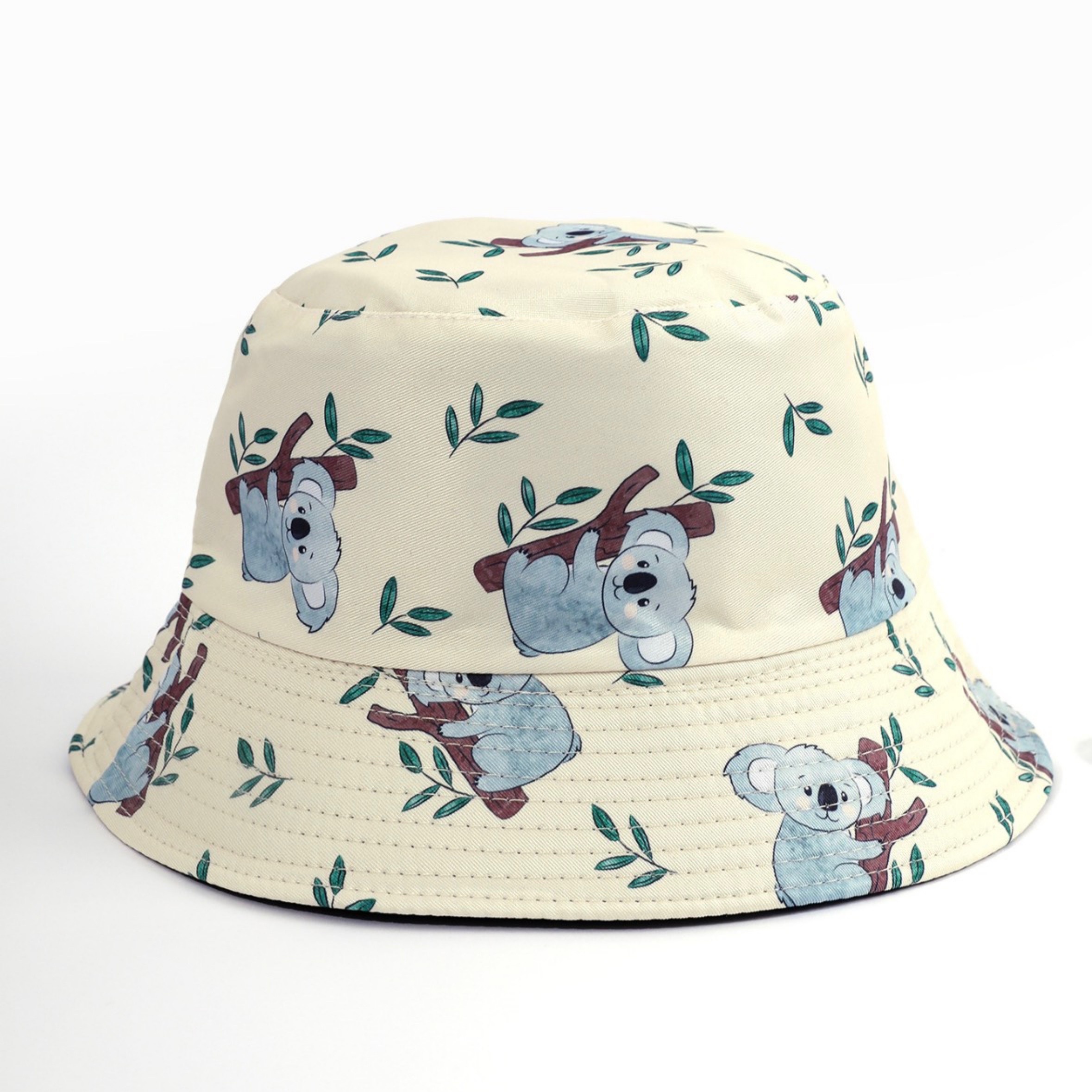 

Chic Koala Print Bucket Hat - Unisex Sun Protection Fisherman Cap For Summer