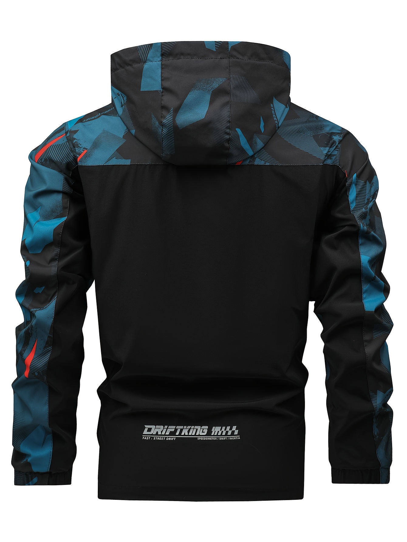 Erkekler için Şık Kapüşonlu Ceket - Polyester ve Elastan Karışımı, Makinede Yıkanabilir, Dış Aktiviteler ve Günlük Kullanım için Mükemmel