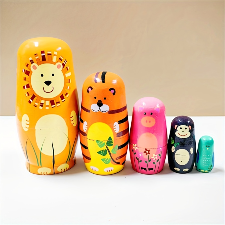 1 Set Of Dolls, Nesting Dolls, Stacking Puzzle Toys, Handmade Dolls, Christmas, Birthday, Party, Easter And Other Festival Toys Gifts, Holiday Gifts For , Home, Office, Wedding And Party Decoration