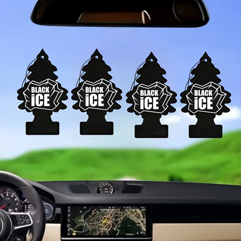 

2/4pcs Set, Double-sided Pattern Tree-shaped Car Air Freshener, Black Gold Cologne Fragrance Tablets, For Removing Odors, Suitable For All Car Accessories, Long- Fragrance