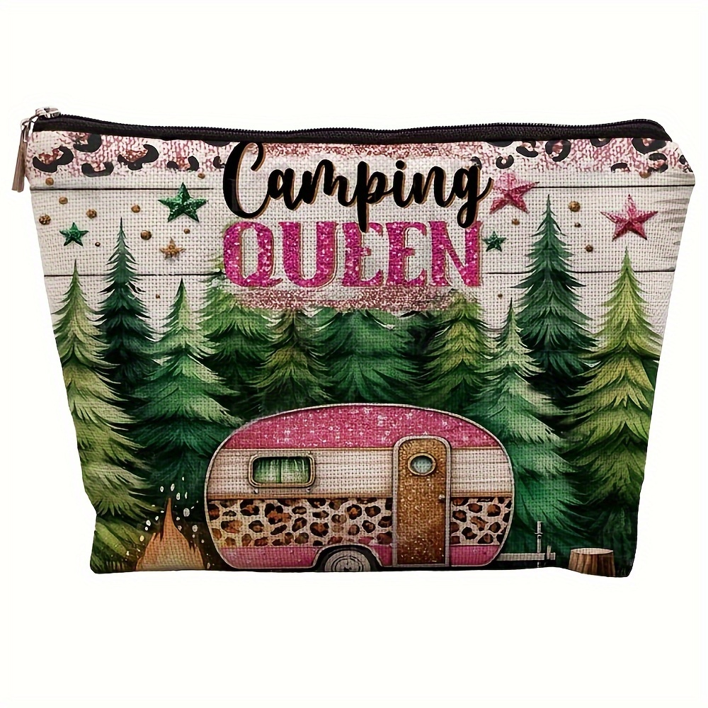 

Camper Makeup Bag - For Camping Enthusiasts, Cosmetic For & Trailers