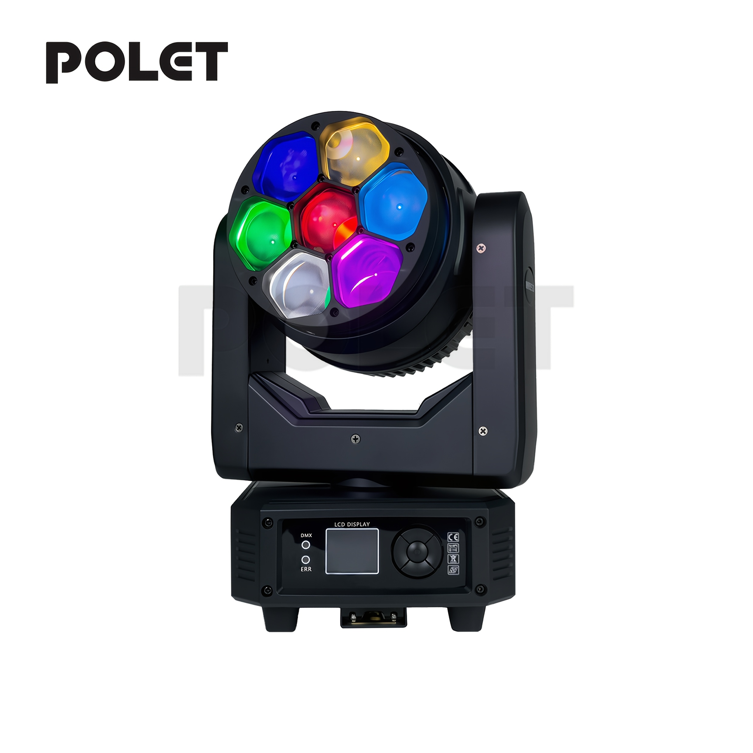 Image of Polet Mini Led 7x40w Moving Head Rgbw 4in1 Led Spotlight Wash/beam/zoom, Professional Dj/bar/club/ktv/party/wedding Lighting Disco Show Dmx512 Stage Lights