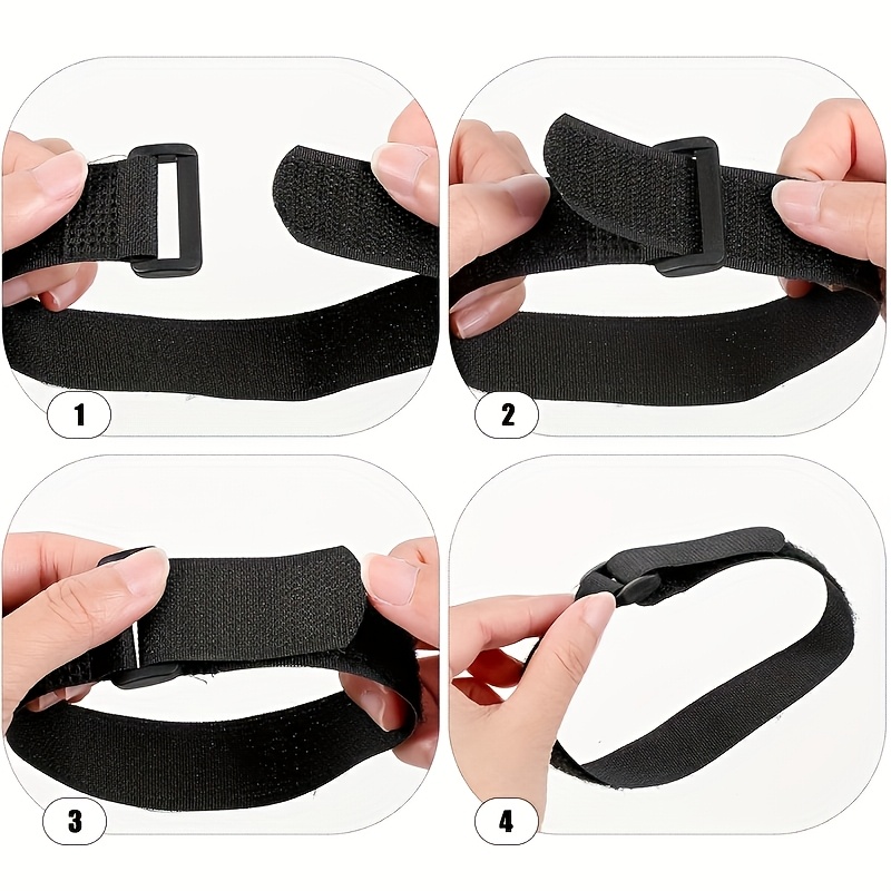 45pcs Fastening Cable Ties, Adjustable Microfiber Nylon Cloth Straps