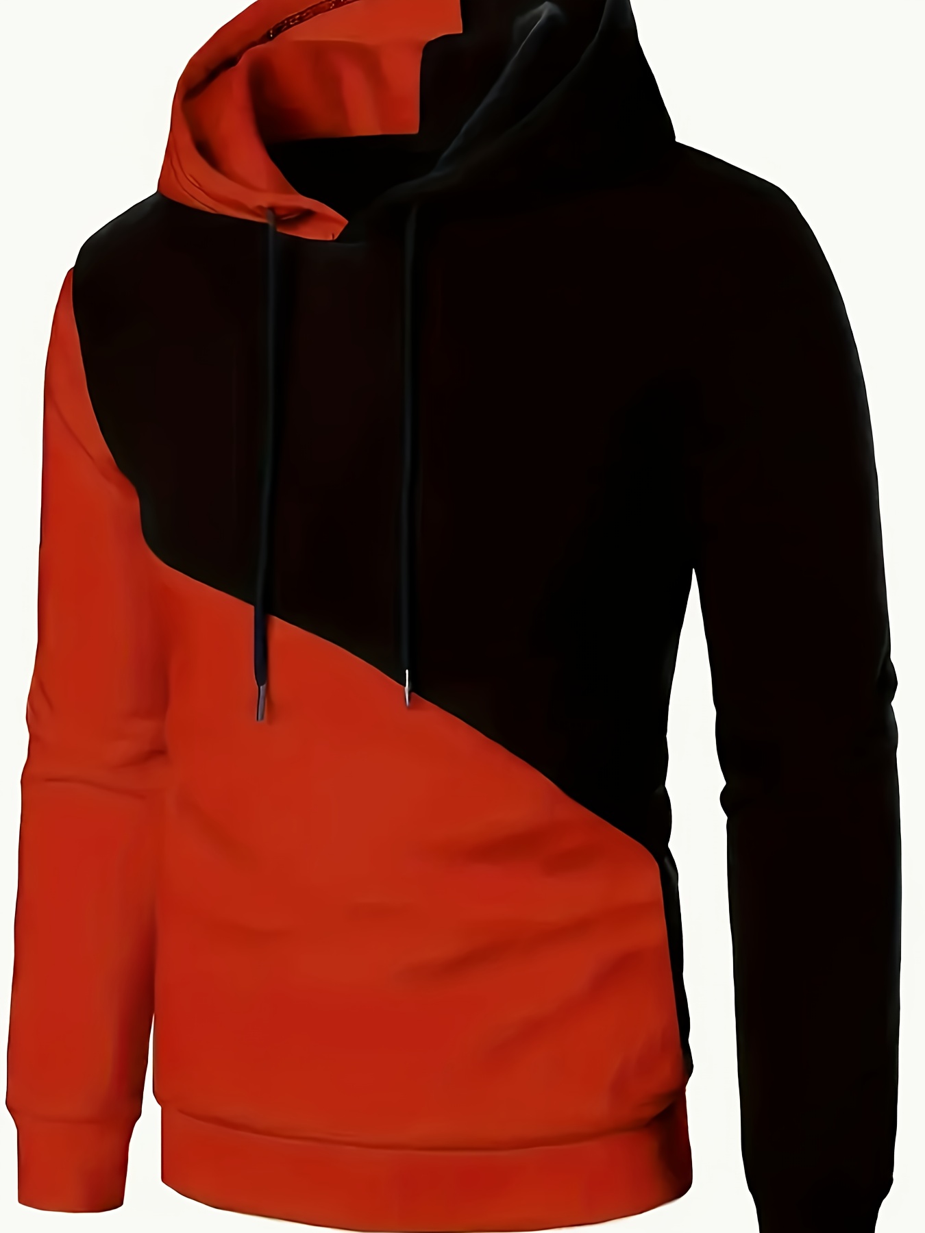sudadera capucha bloque color hombre elegante Temu Spain