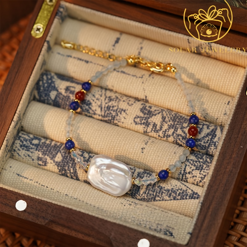 Women's Versatile Ancient Style Natural Stone Bracelet, Minimalist Design