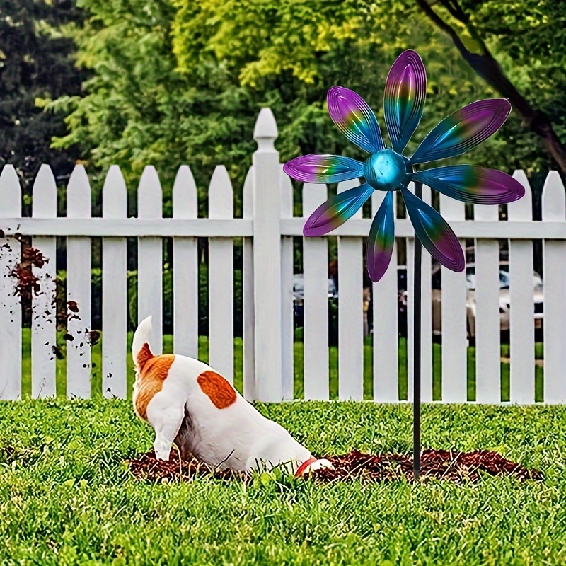 

1pc Color Windmill, Metal Windmill. Colorful Lawn Windmill, Colorful Windmill, Outdoor Windmill, Colorful Garden Windmill, Cemetery Windmill, Memorial Balcony, , Garden, Garden Decoration