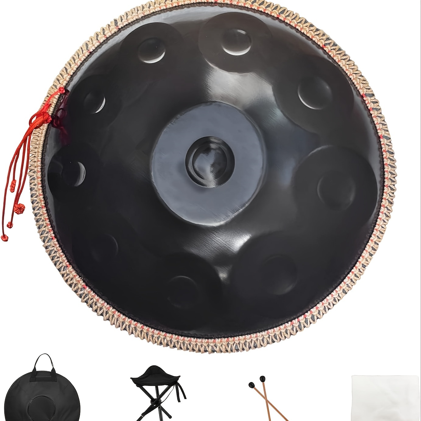 Tambor d'acer inoxidable Handpan de 432 HzTambor d'acer inoxidable Handpan de 432 Hz  