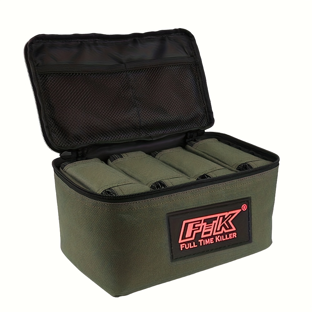 E-shop FTK 1 Stück Karpfenangel-Aufbewahrungstasche Multifunktional 4-in-1 Tackle-Tasche geeignet für Köder Angelschnüre Praktische