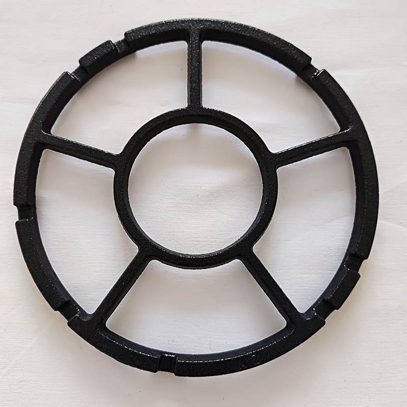 

1pc Cast Iron Gas Stove Support Ring, Universal Non-slip Stand For Small Pots And Milk Pots, Replacement Accessory For Gas Burners, Durable And Stabilized, Use Without Electricity