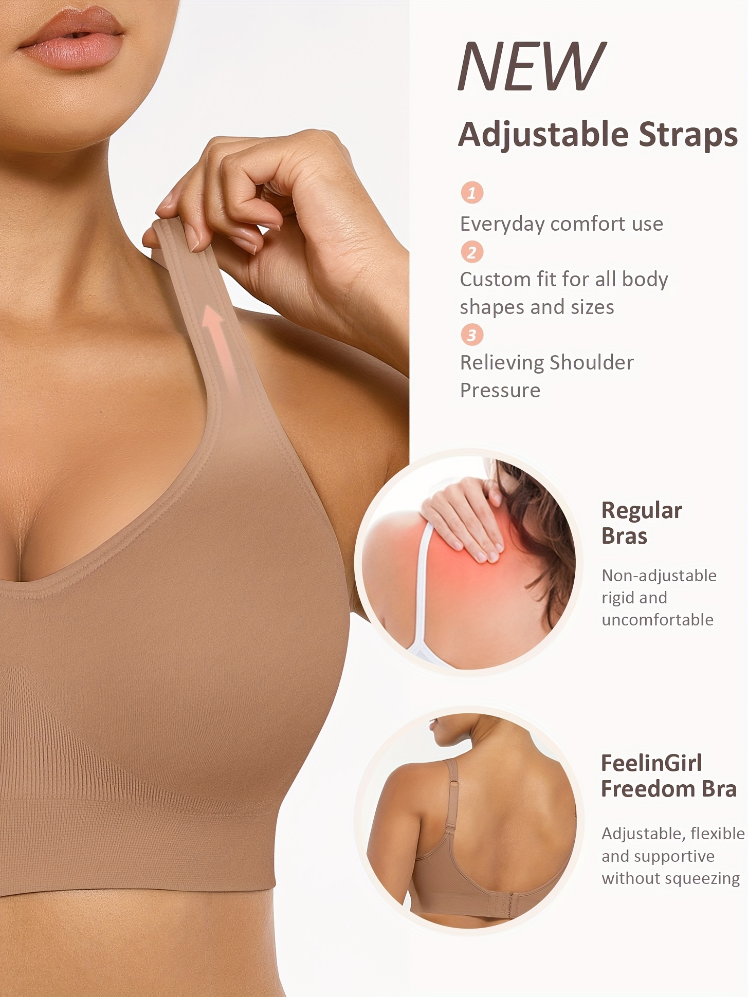 seamless bras wireless bralettes for women no wire unlined     for sleep everyday bras Product details 1