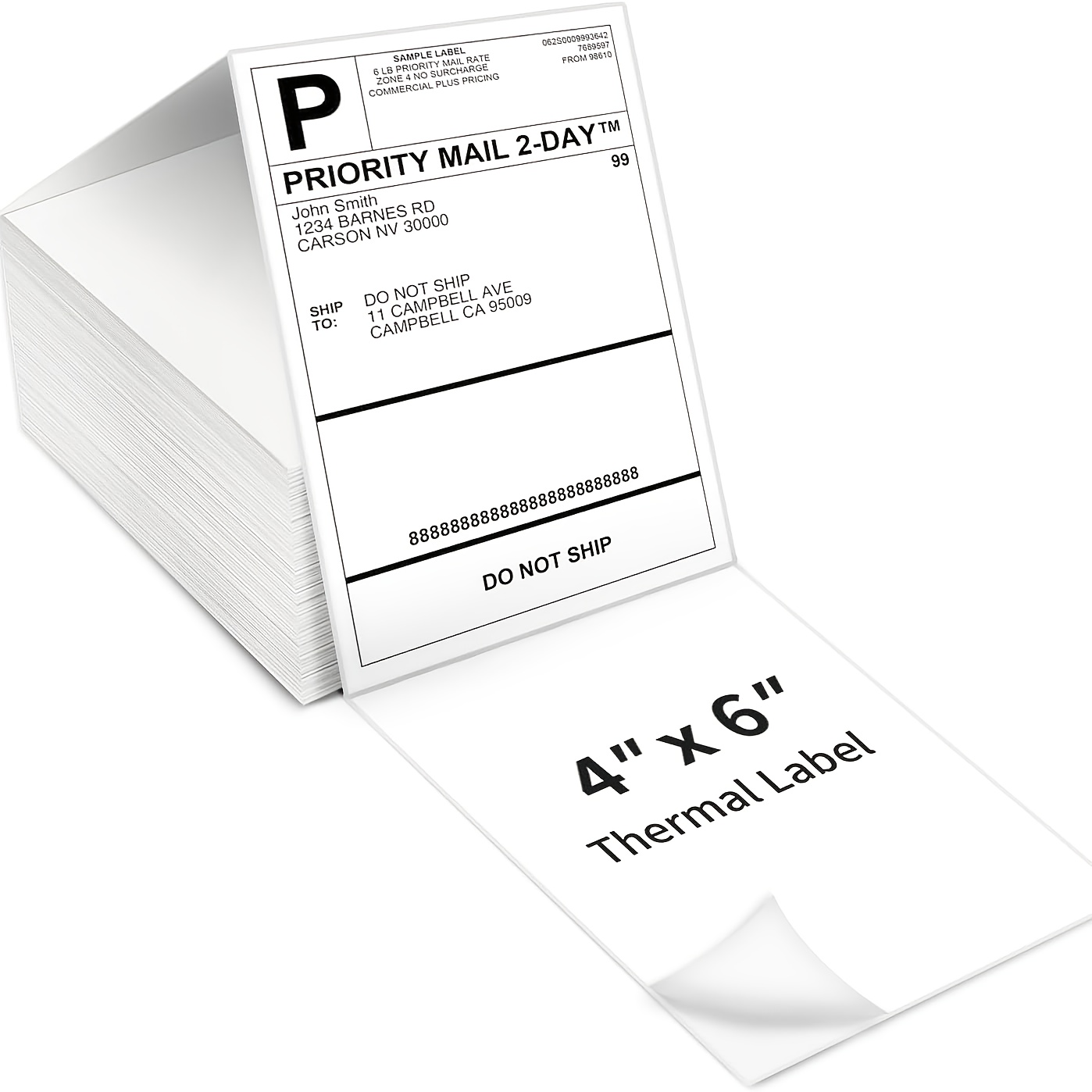 Water Bottle Labels Waterproof 200 Glossy White Waterproof Labels - 2x4 ...