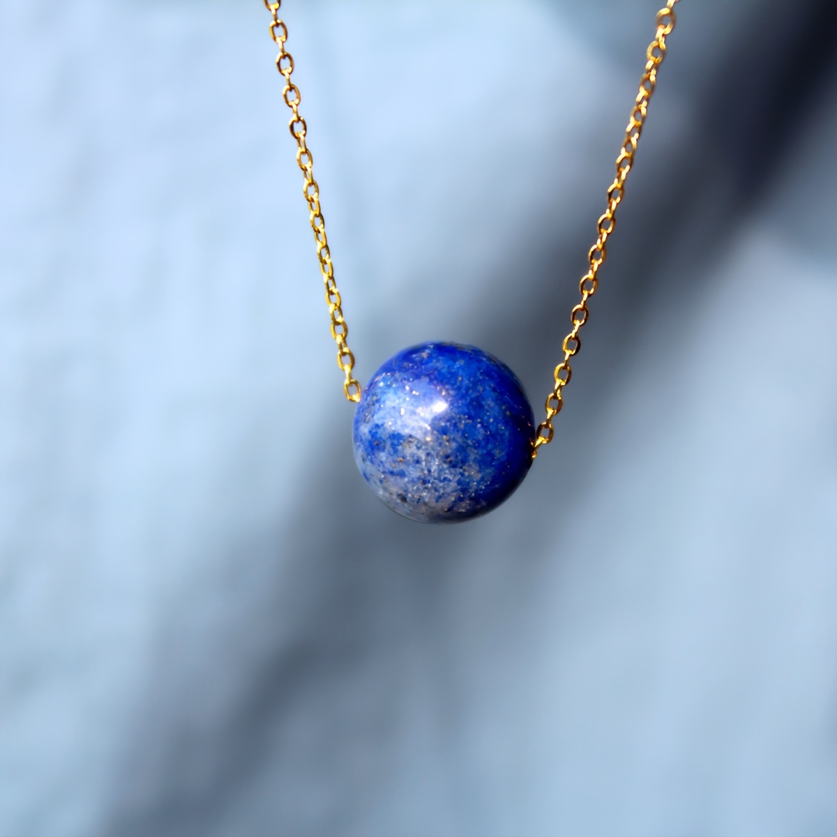 TEMU Collane naturali in e per coppie, acciaio inossidabile, pietre viola di con d' choker regalo elegante donna Earth Day pianeta scelto collana blu