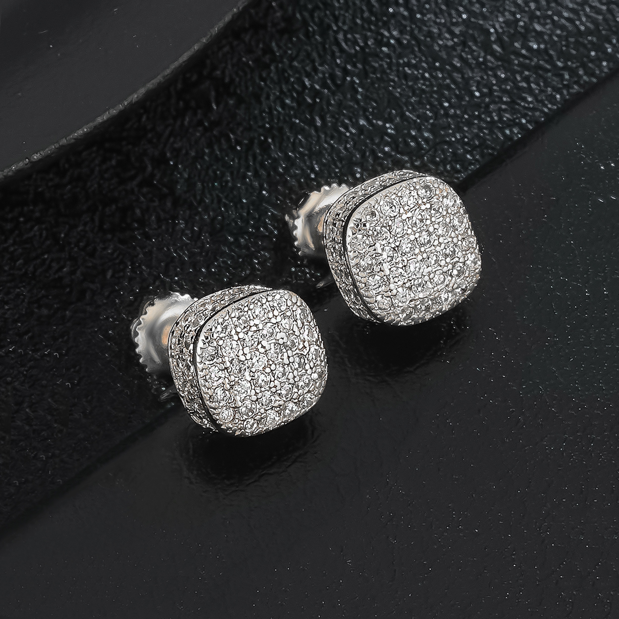 8mm Square Earrings Valentine's Day Wedding Gift Anniversary Gift Brithday Gift
