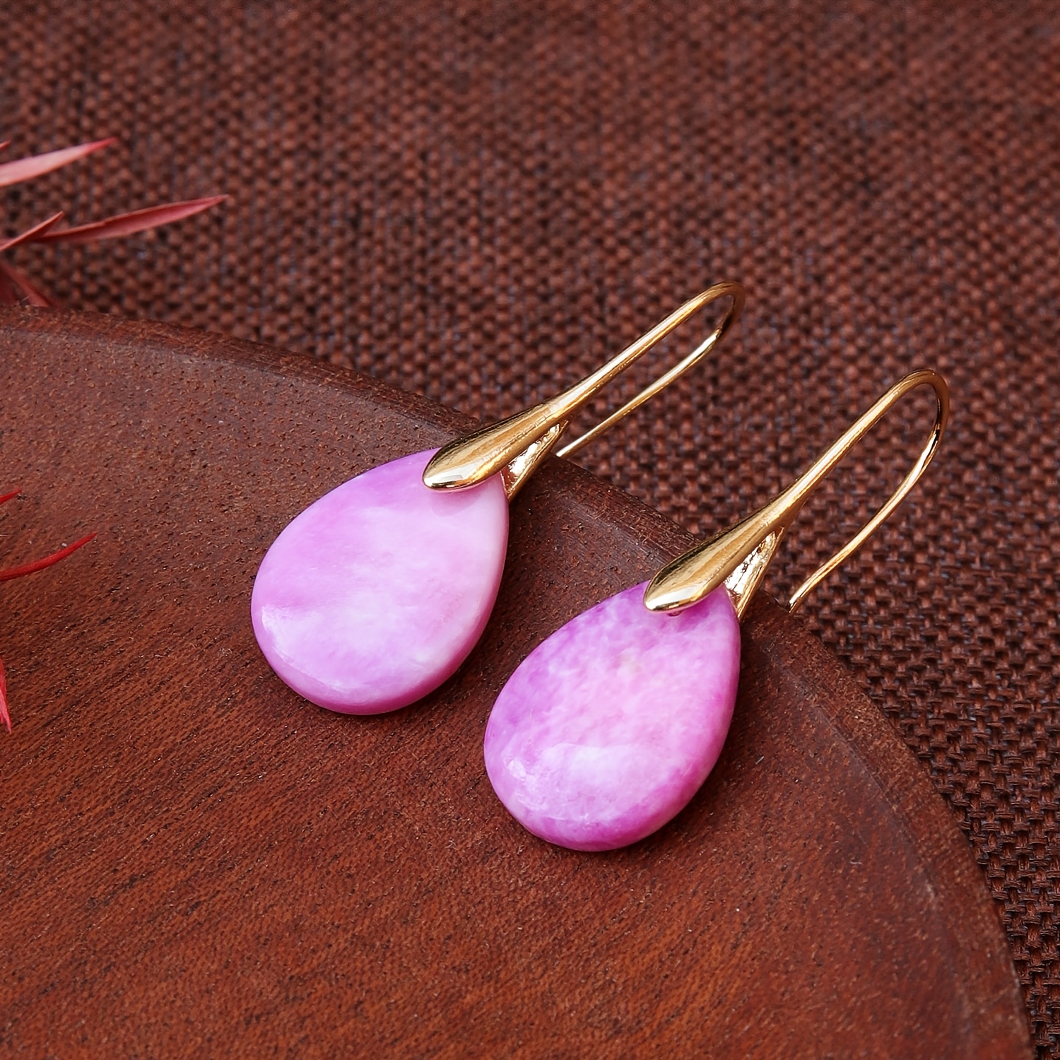 Women's Stylish Petite Natural Stone Earrings