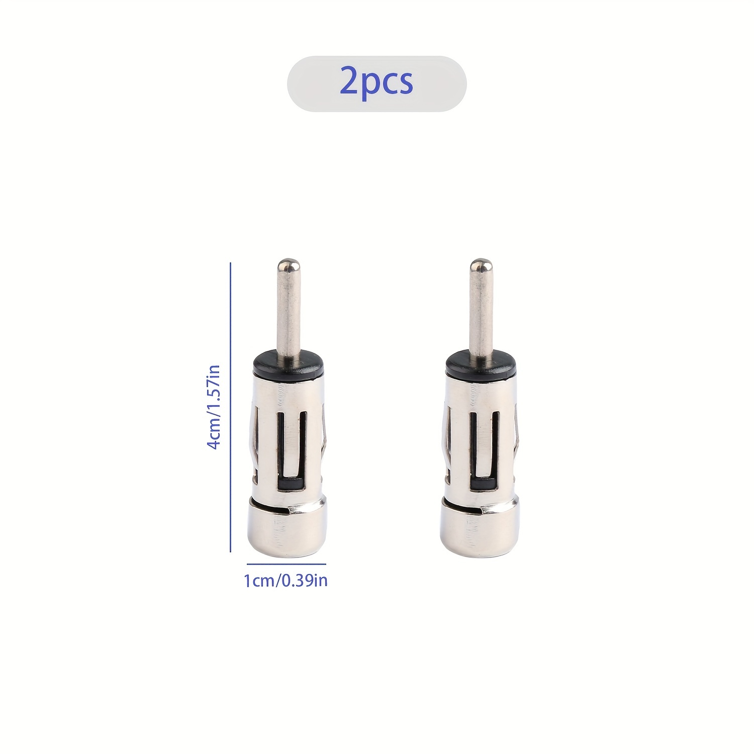 Set Of 2 Car Antenna Adapters For Fm Radio , Universal Connector For Vehicle Stereo Systems, Compatible With Car Audio Receivers, Without Battery