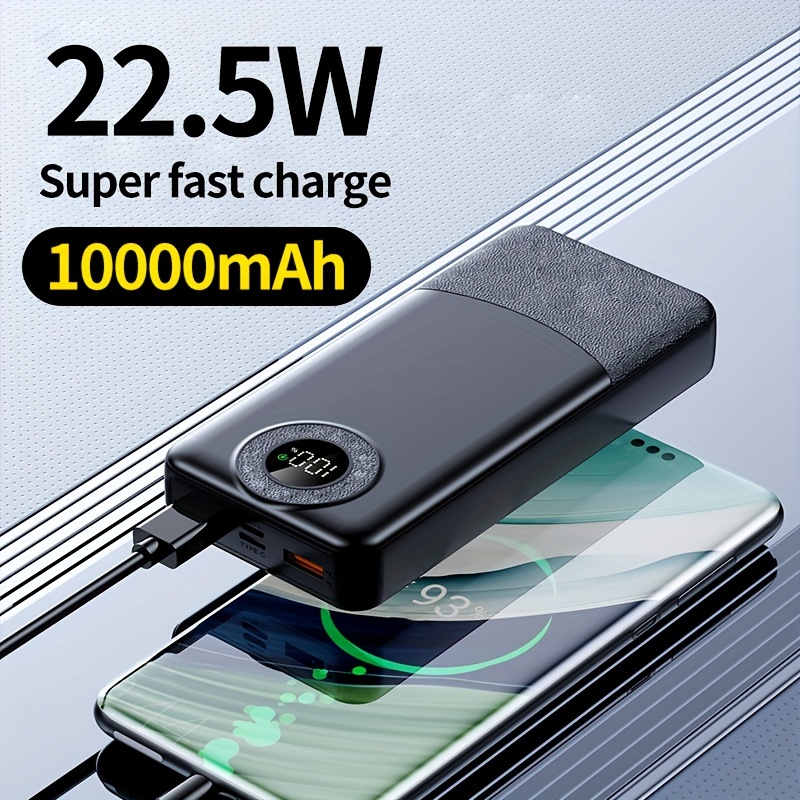 

[ ] 10000mah , 22.5w/pd20w Super Charging, Led Battery Display, And , Portable Phone Charger Suitable For Iphone15pro/14max/13/12 / (usb, -c), Battery Category: Phone