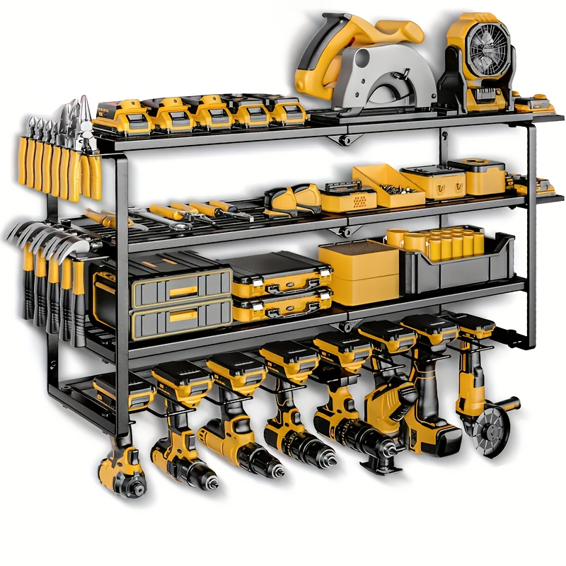 

Electric Tool Organizer, Quick , With A Capacity Of 200 , 7 Shelves, For Mounting Cordless Drills In /workshop, Gift For Men, New Year And Valentine's Day Gifts, Suitable Gifts For