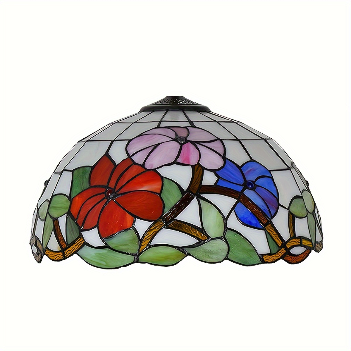 16 inch tiffany style tulip shade replacement stained glass - Temu Belgium, image size:1200x1200