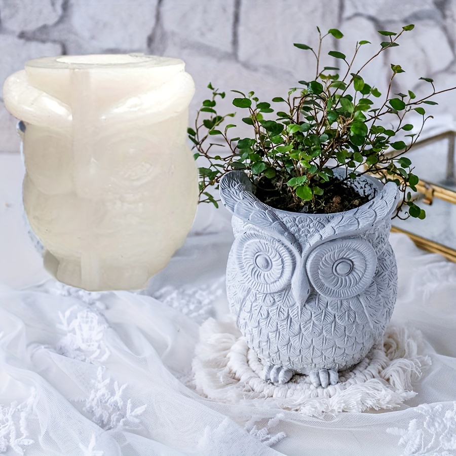 

Owl-shaped Resin Mold For Diy Crafts: Perfect For Jewelry Casting And Planters