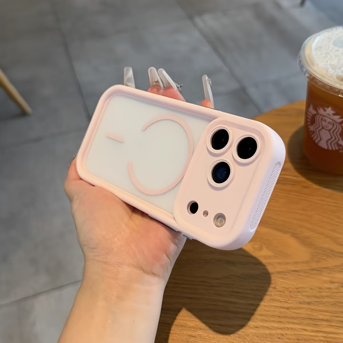 premium matte transparent magsafe phone case suitable for iphone 17, air 16, 15, 14, 13 pro max,  , and 11, featuring a magnetic shockproof bumper. Product details 4