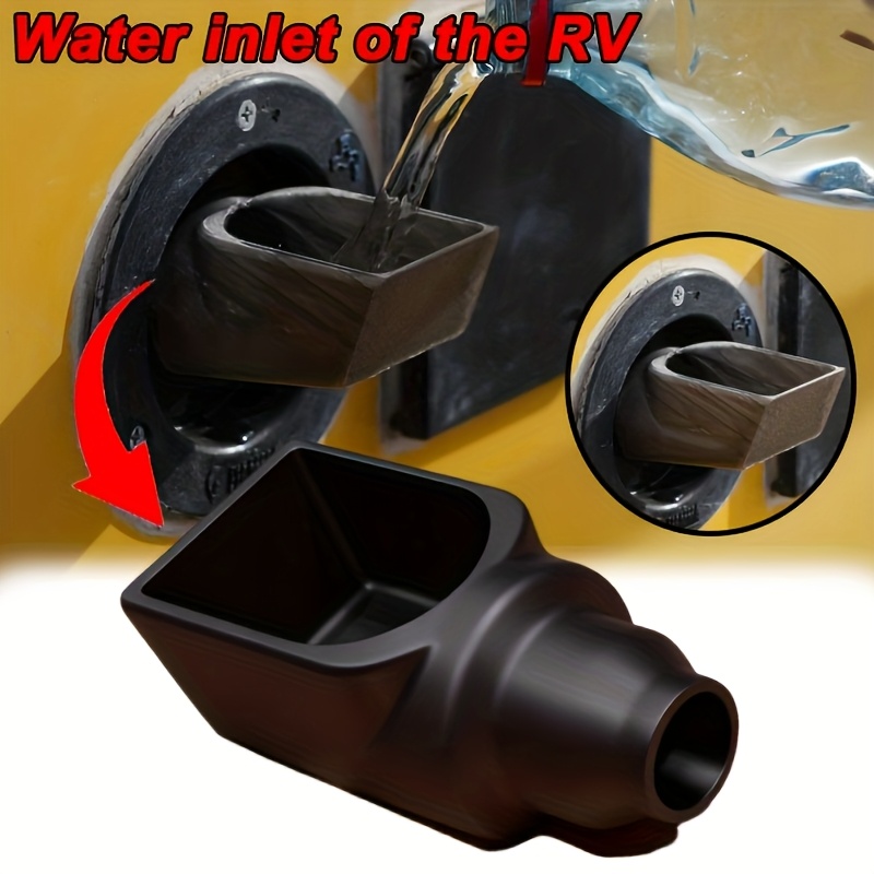 Image of 1pc Rv Water Inlet Filler Cap -connect Hose Connector And O- - Heavy-duty Leak-proof Design For Feiyama Freshwater Tank Filling, Installation With Clear Port Labeling