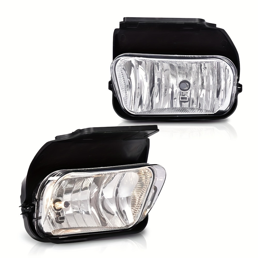 TEMU Fog Lights For Silverado 03-06 2003 2004 2005 2006/fit 2002-2006 Bumper Driving Lamps Left+right Replacement Pair Clear Lens