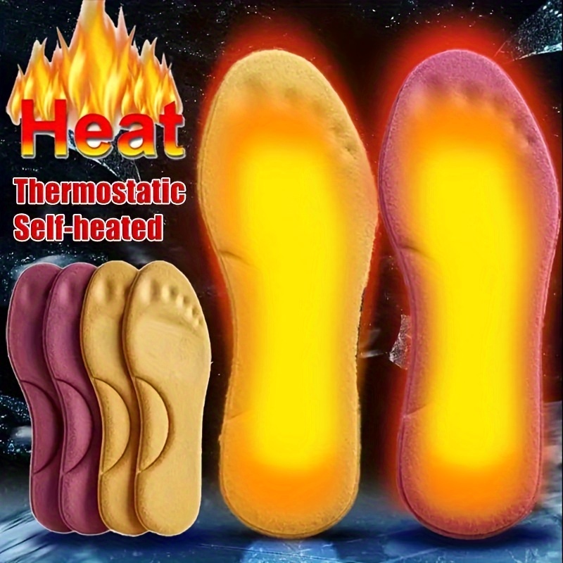 

Winter Thermal Self-heating Shoe Insoles With Memory Foam, Unisex, - Heat, Anti-odor Junmi Technology, Thickened Non-slip Inserts