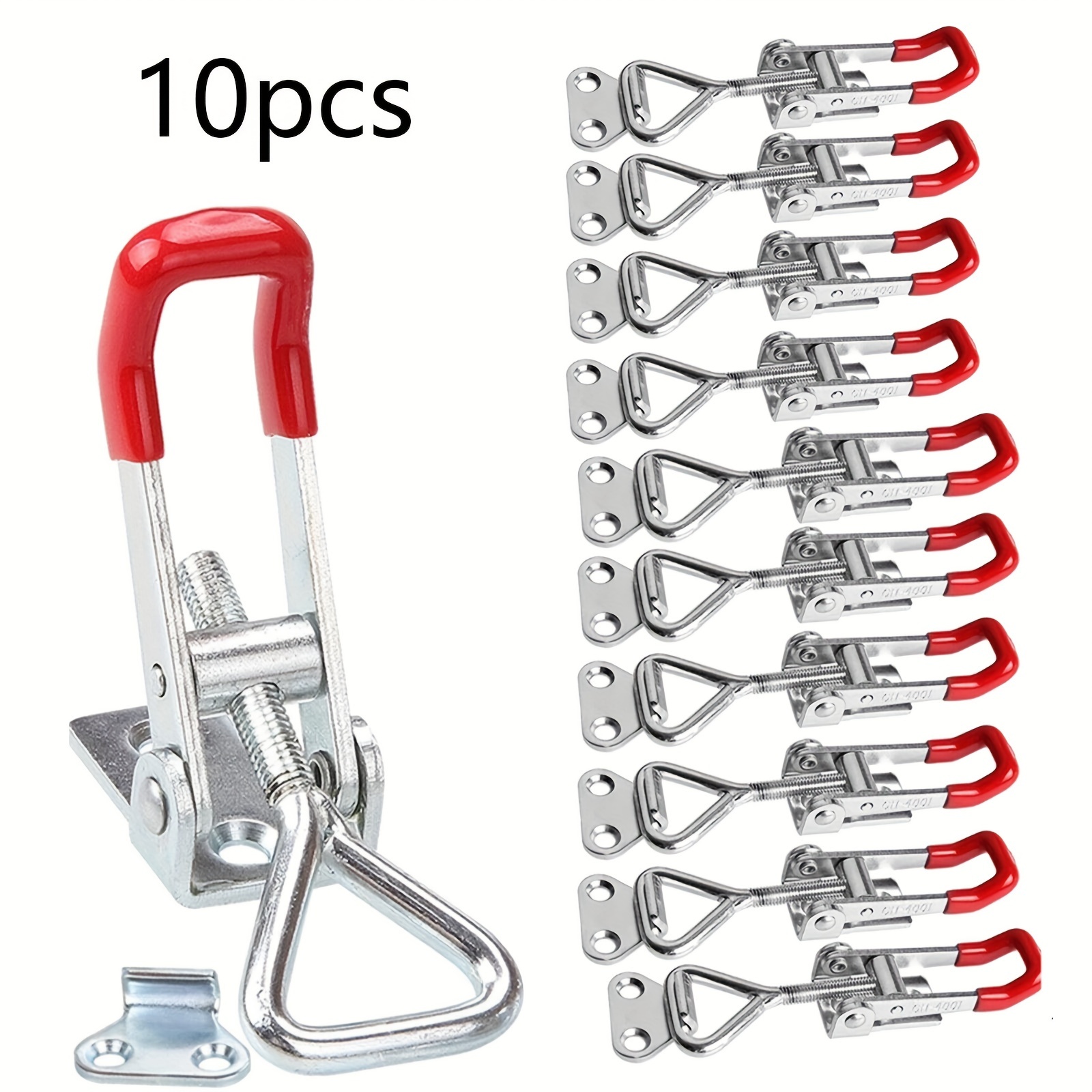 TEMU 10pcs Toggle Latch Clamp, Adjustable Latch, Clamps Heavy Duty Latches, Pull For , Tool Box Case, Over Centre Latch Small Trailer Toggle