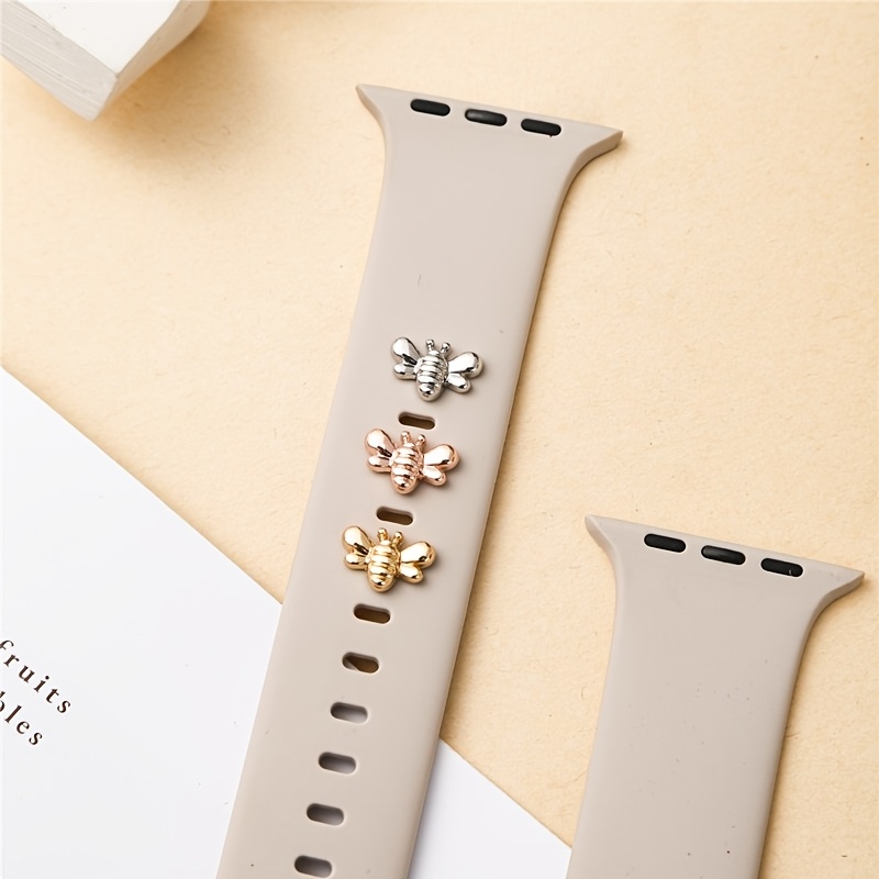1pc Bee Design Smart Watch Accessory for iWatch Decoration 38mm, 40mm, 41mm, 42mm, 44mm, 45mm Watch Band Accessories