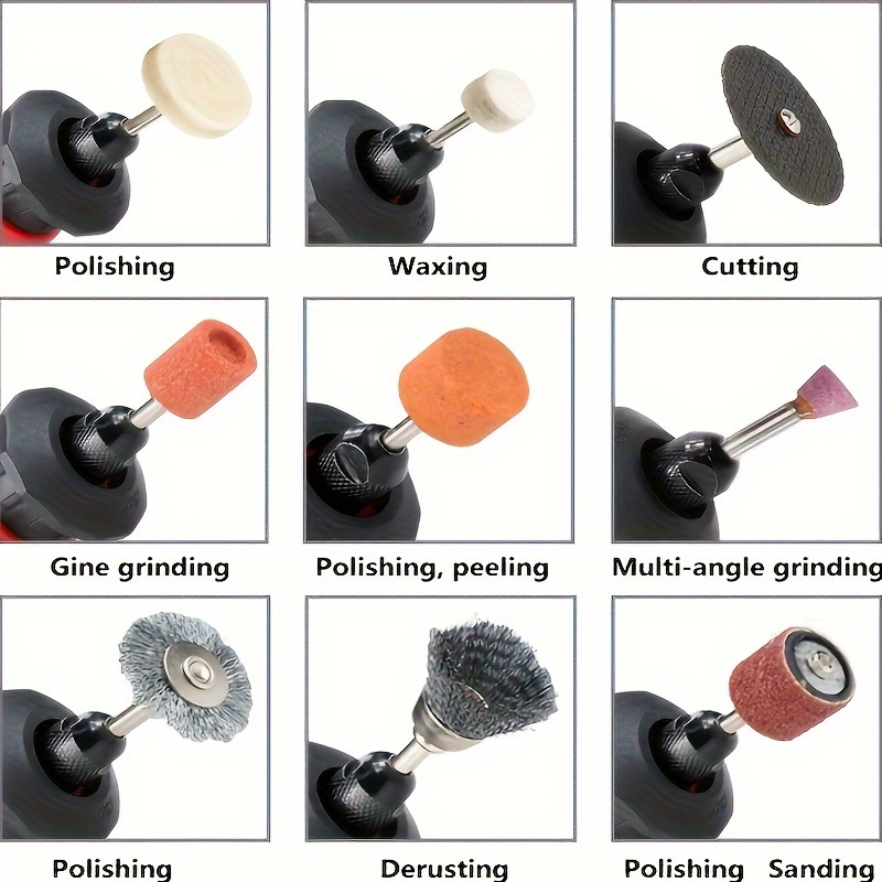 105pcs boxed diamond polishing head grinding wheel polishing head electric grinder accessories woodworking polishing carving grinding wheel head cutting disc polishing tool details 2