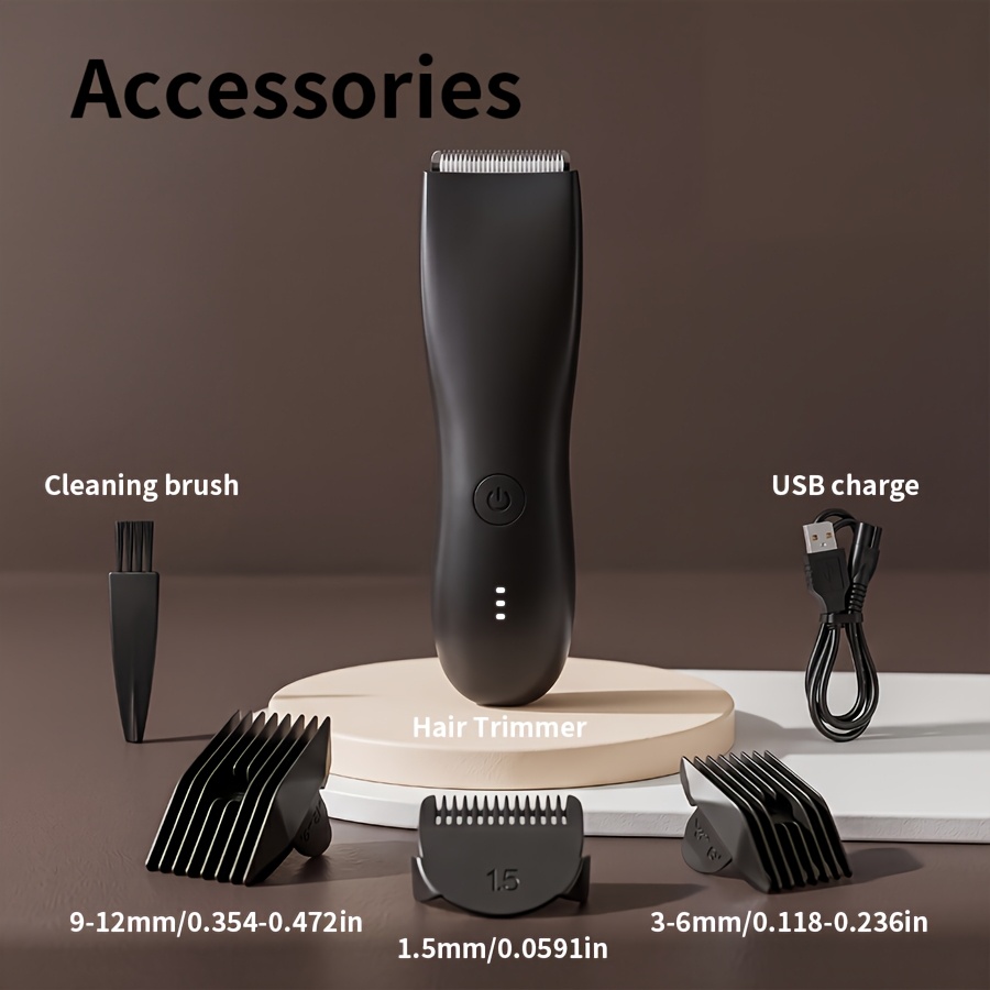 Image of Professional Body Hair Trimmer, Men's Groin And Body Hair Trimmer, Electric Ball Shaver Beautician, Beauty Trimmer For Men's Shaving, Bikini And Women's Trimmer, Holiday Gift