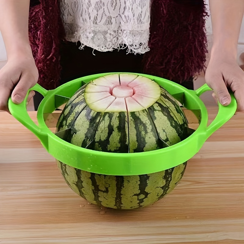 

1pc, Watermelon Slicer, Creative Watermelon Cutter, Stainless Steel Watermelon Divider, Reusable Watermelon Slicer, Fruit Divider, Kitchen Gadgets, Kitchen Supplies, Kitchen Stuff