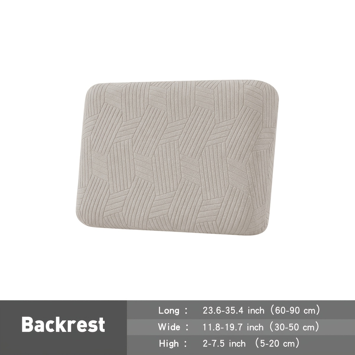 TEMU 1pc 3d Geometric Jacquard Velvet Single Seat Sofa Cover, Elastic Fitted Sofa Cushion Protector