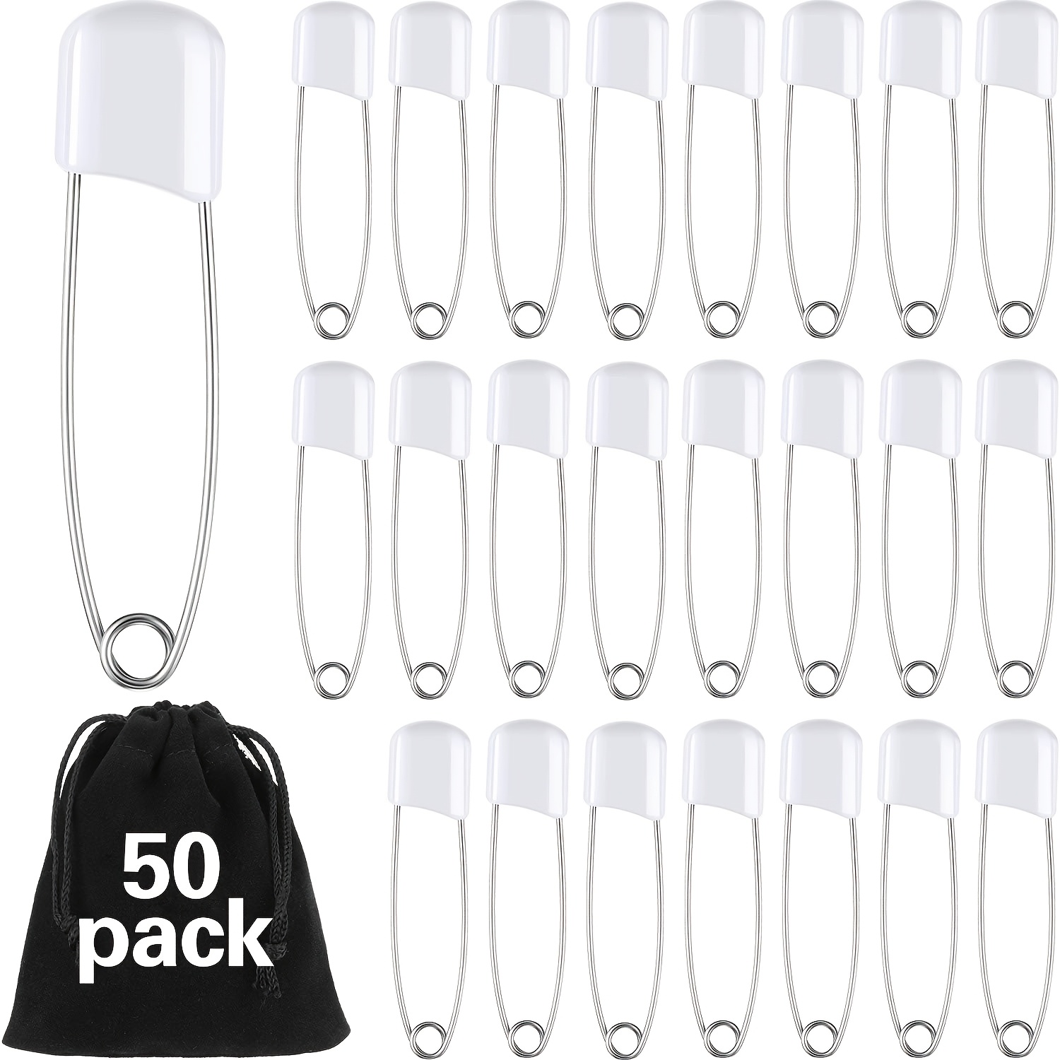 TEMU 50pcs Épingles à couches Sécurité