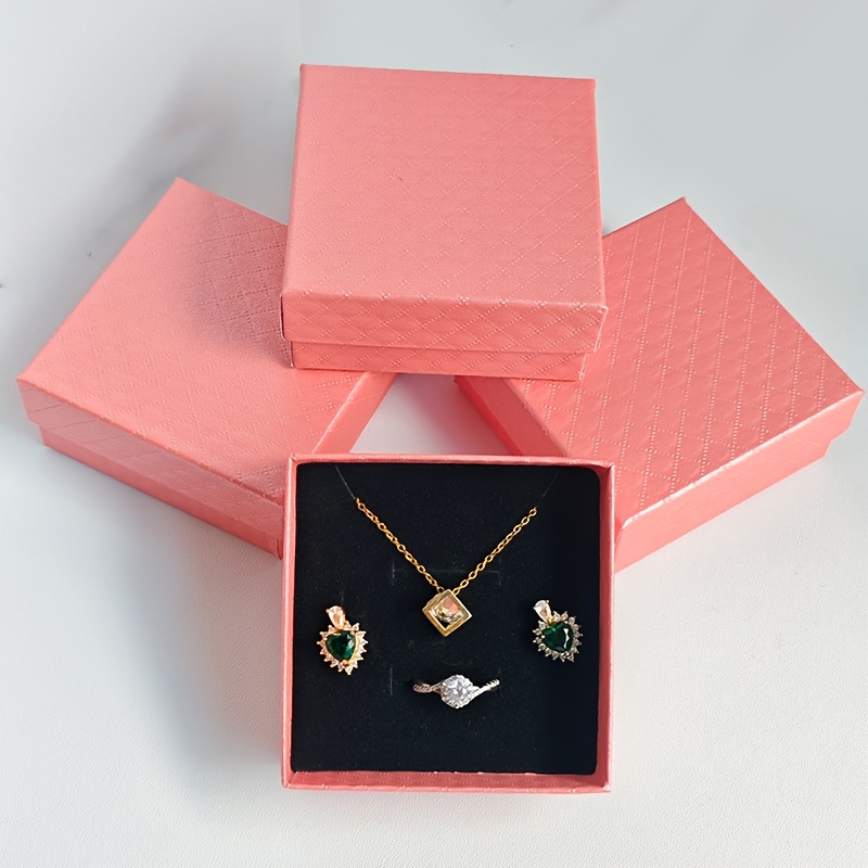 joyero de 36 piezas con   de  ,   y elegante, empaque de papel   calidad para collares, colgantes, pulseras, aretes, pendientes de  , anillos, ideal para exhibición, día de la  , compromisos,  , regalo de   y regalos de aniversario (joyería no incluida)