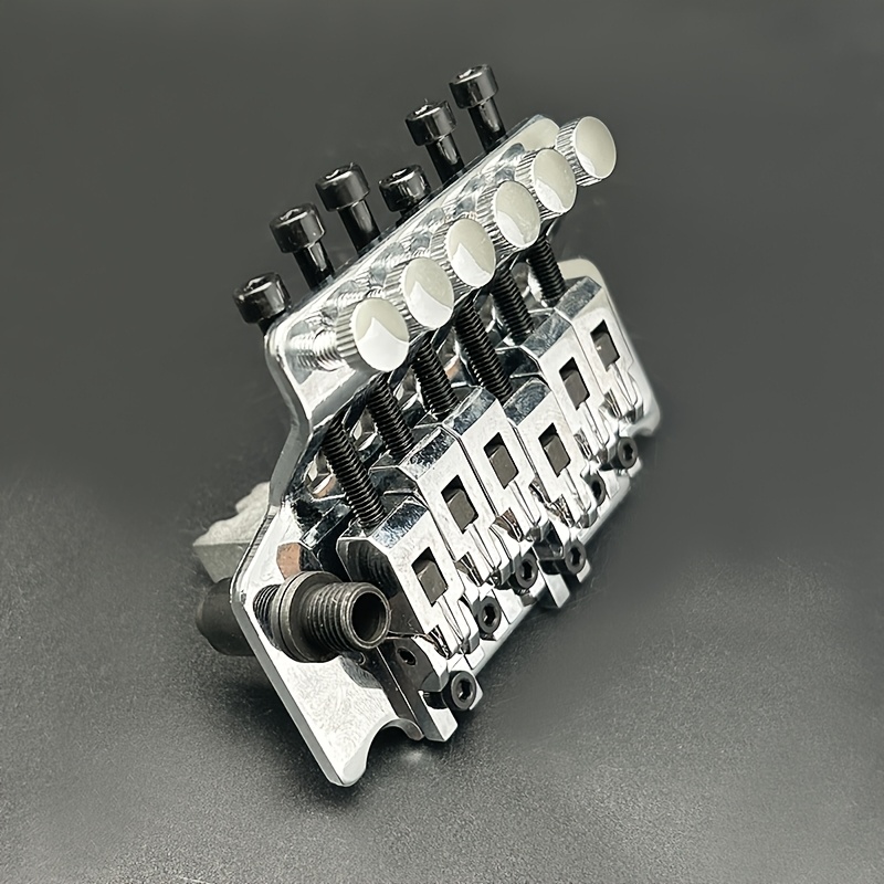 [Alloy Guitar Tremolo Bridge] Double Locking System Alloy Electric Guitar Tremolo Bridge | Black, Silvery Grey, Golden