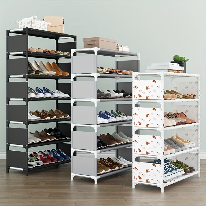 

Detachable Dust-proof Non-woven Shoe Rack Shoe Rack Organizer Shoe Rack, Suitable For Home Bedroom And Dormitory, Cabinet Wall Multi-functional Storage Organizer