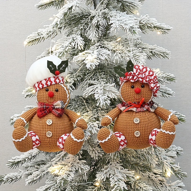 

Gingerbread Christmas Tree Ornament - Holiday Decor & Party Supplies, No Power Needed