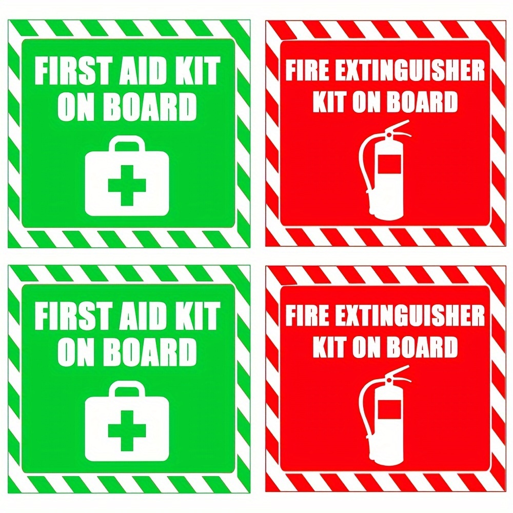 Emergency Preparedness Stickers Set High Visibility First - Temu