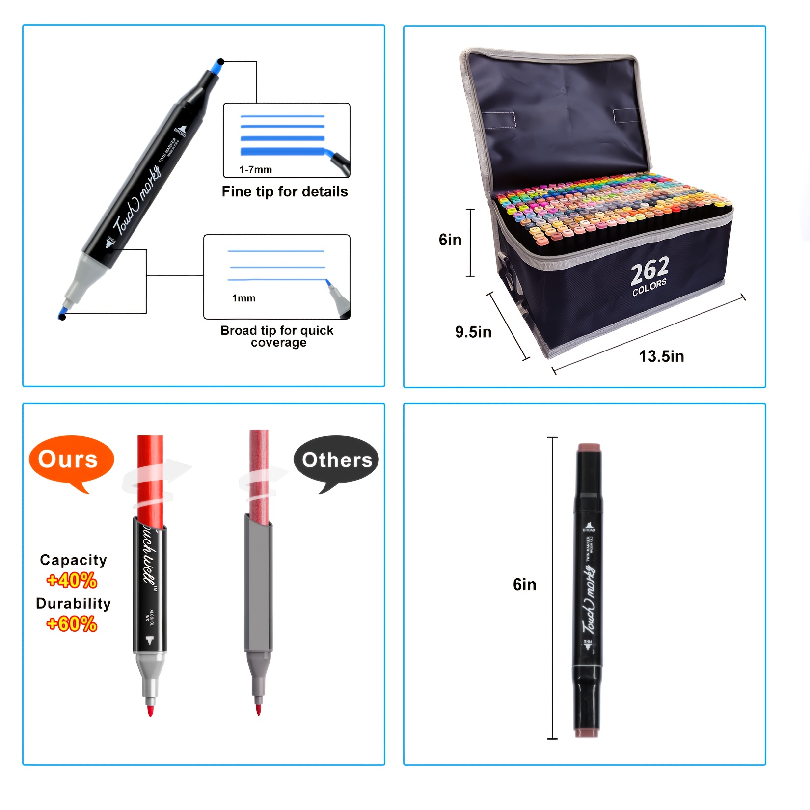 We Chose The Best Vokiuler Alcohol Markers Set 120 Colors Art Markers