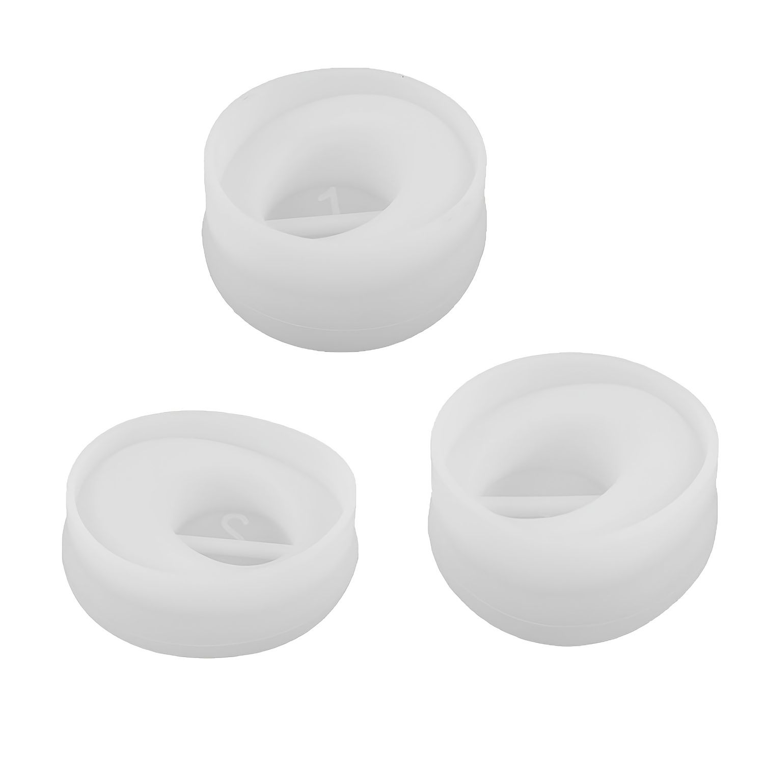 Image of 3pcs Tealight Candle Holder Resin Molds Silicone, 3-style Set Of Tealight Candle Holder Molds, Irregular Silicone Candle Holder Resin Mold For Home Decor, Great For Beginners