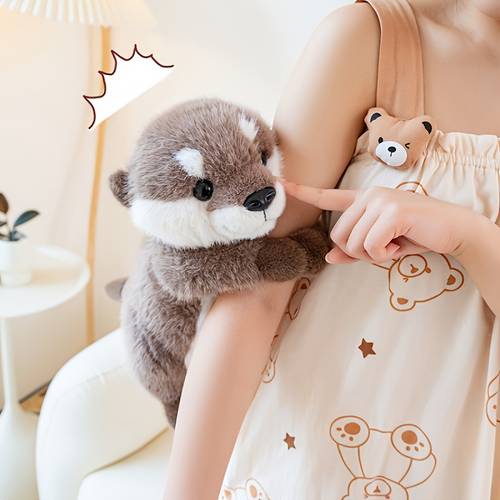 25cm 9 84in cute otter plush toy soft stuffed animal doll gift for girlfriend halloween easter christmas birthday gifts