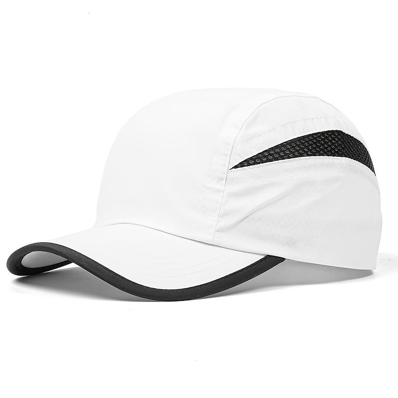 TEMU Quick-dry Baseball With Brim - Breathable Adjustable And For , Machine Washable Performance Sun Hat (for Men And Women)
