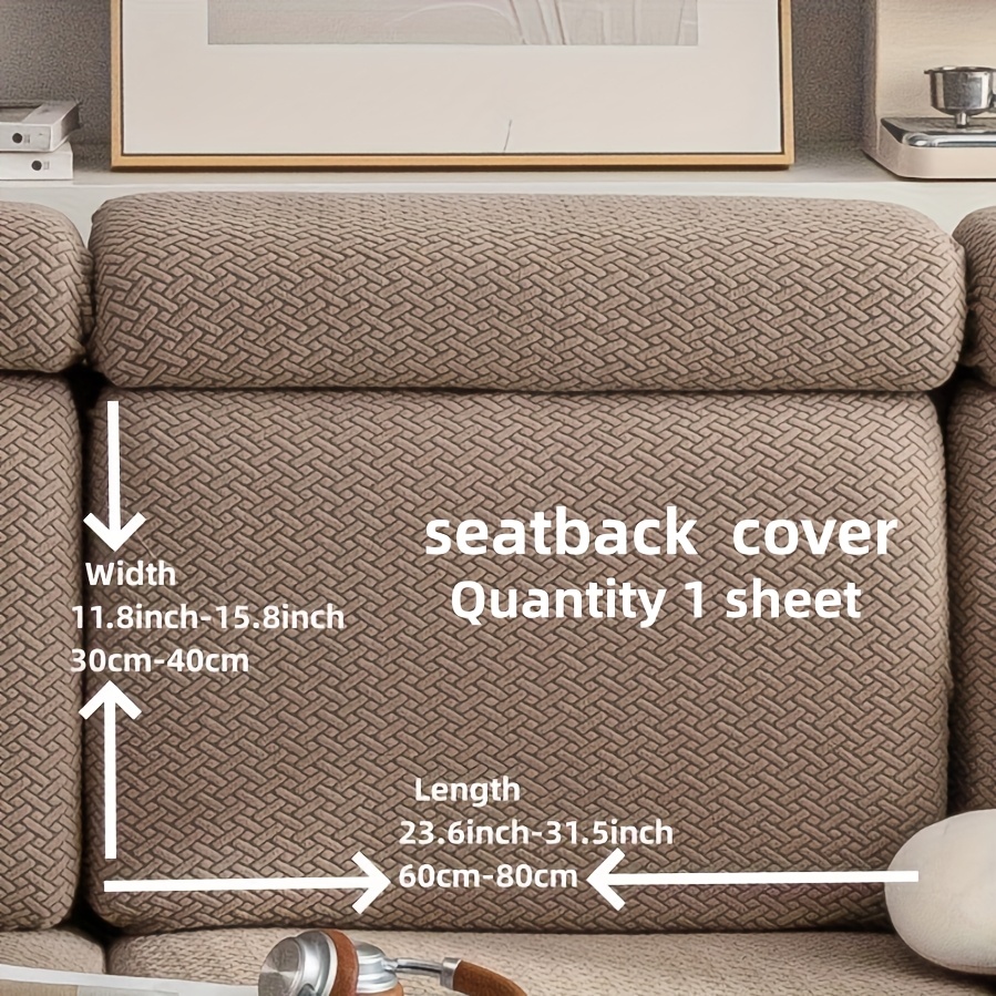 1pc Plush Flocking Sofa For 1/2/3/4-seater Couches, Pet-friendly Stretchable L-shaped Sectional Sofa Protector With Elastic, Soft Durable Fabric Cover For Loveseats, Sleeper Sofas & Armchairs (machine