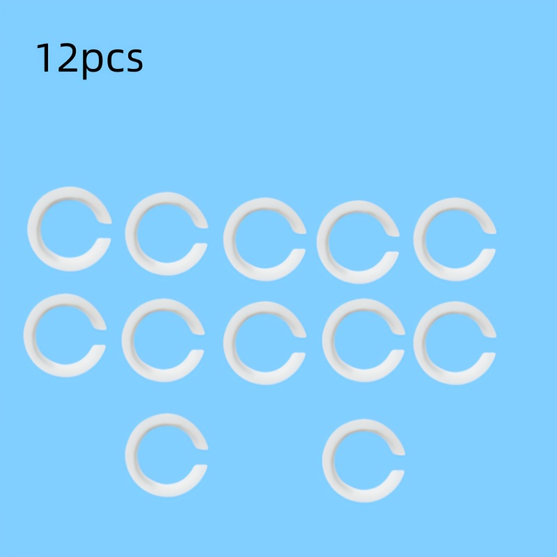 Image of 12pcs E27 To E14 Lampshade Adapter Ring, Circular Washer, Screw Lampshade Pressure Reducing Washer E27 Lampshade Ring, 42mm To 29mm Lampshade Converter Ring, Plastic Lampshade Replacement Parts