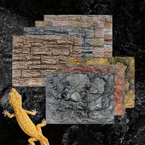 2pcs of high simulation rock background wall 24 x 18 reptile simulation stone bark breeding box background decoration climbing wall decoration turtle dragon chameleon snake lizard guard horned frog frog supplies