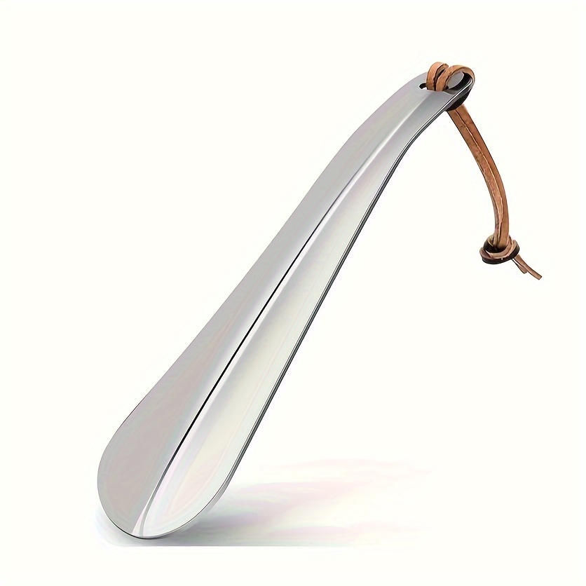 TEMU Stainless Steel Shoe Horn For - Portable, Easy-to-use Travel Shoe Helper Stick