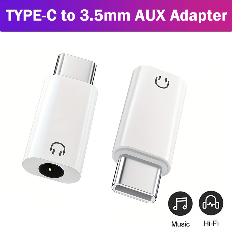 Usb-c To 3.5mm Jack Headphone Adapter, Usb Type C Male To 3.5mm Female Converter Compatible With Iphone 17 16